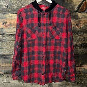 UNIONBAY Hooded Flannel